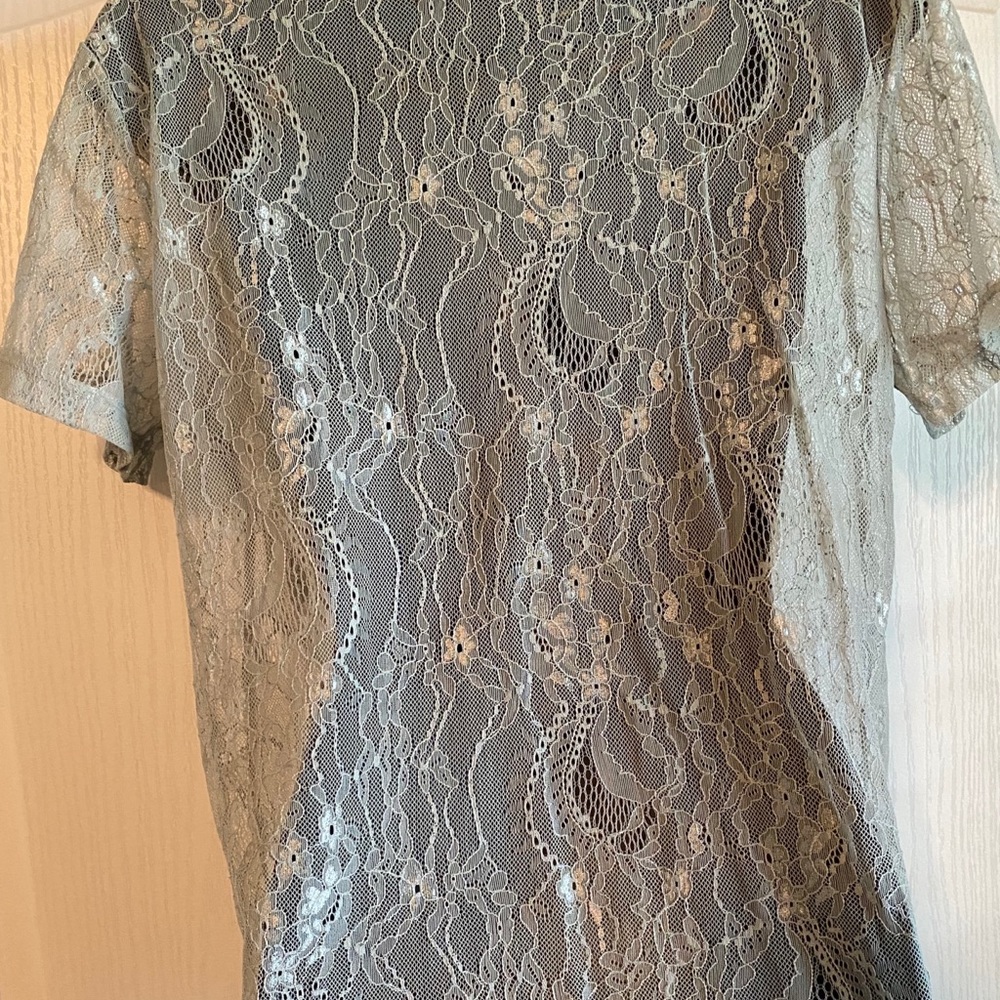 Lace short sleeve top